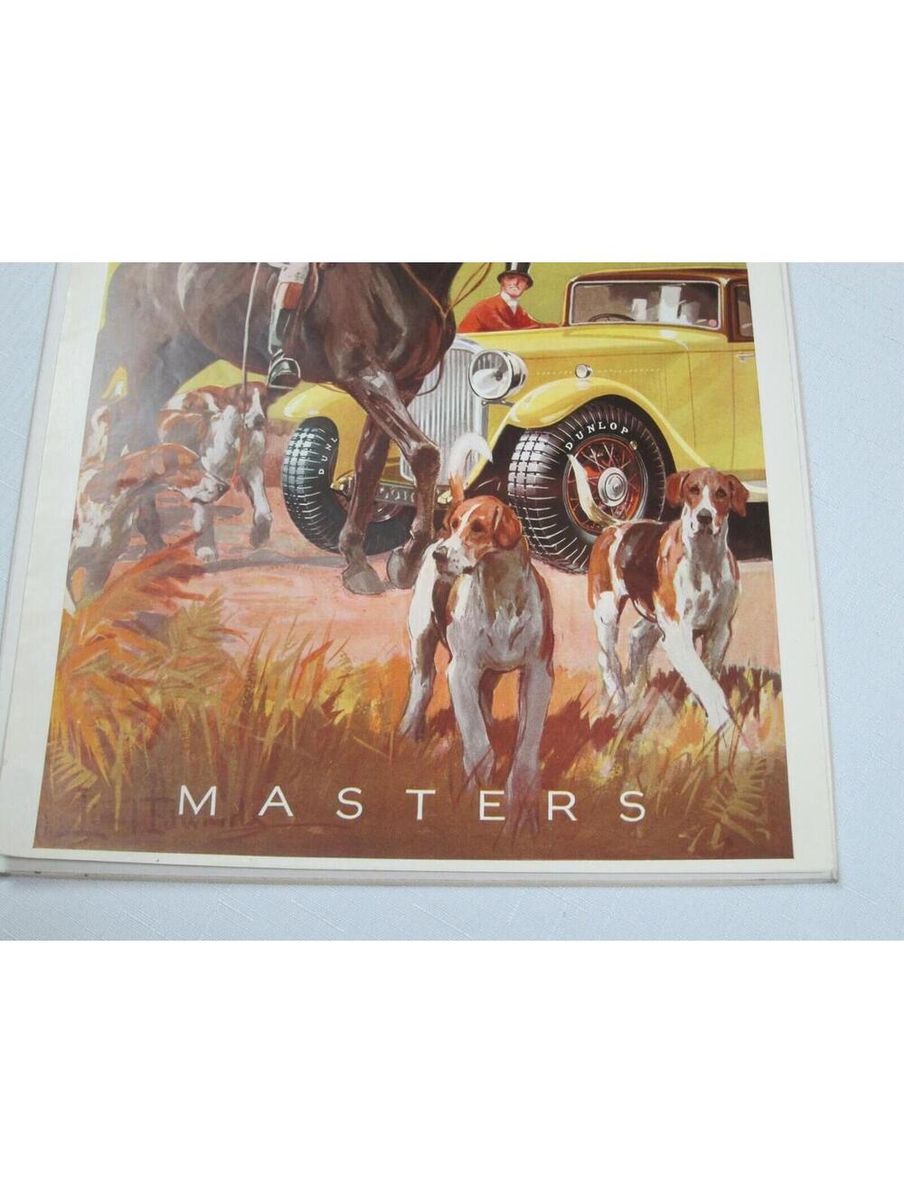 Vintage 1933 Dunlop Tire Automobile MASTERS Sphere Magazine Advertisement RARE - Picture 12 of 12